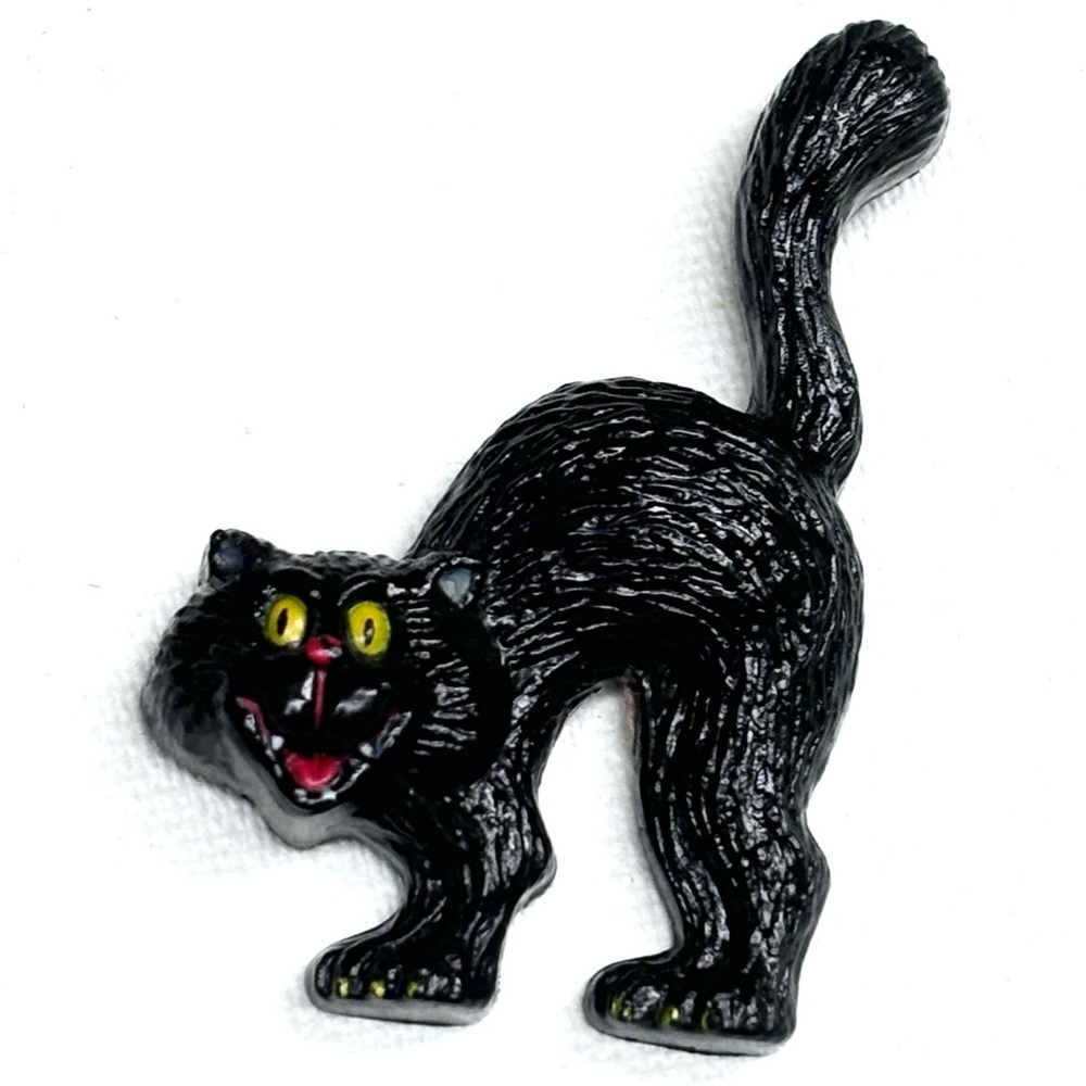 Adorable Vintage Russ Black Cat Pin! - Picture 2 of 10